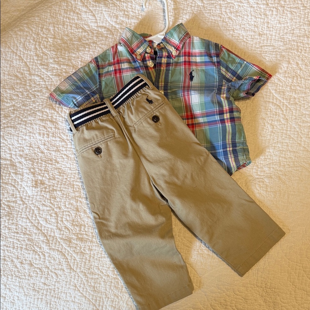 Ralph Lauren Multicolor Plaid Button-Down Shirt for Kids